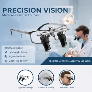 4.0X Dental Medical Binocular Ergo Loupe Magnifying Optical Glass ENT Surgery CE - Picture 1 of 24