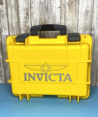 INVICTA Yellow Case With / Flask And Two Shot Cups - Image 1 of 4