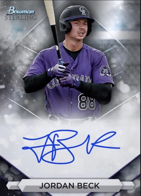 2023 Topps Bowman Sterling Auto Prospect Signature JORDAN BECK Digital - Image 1 of 1