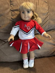 Vintage 90er American Girl Puppe Truly Me blonde Haare haselnussbraune Augen Cheer Outfit in einwandfreiem Zustand! - Bild 1 von 10