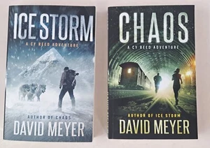 Cy Reed Adventure by David Meyer - 2 Book Lot - Chaos & Ice Storm - Picture 1 of 4