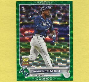 2022 Topps Series 1 Wander Franco #215 Green Foil Parallel #d /499 ROOKIE CARD