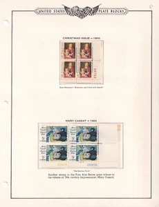 Scott #1338 & 1341 Plate Blocks of 4 Stamps - MNH - Picture 1 of 1