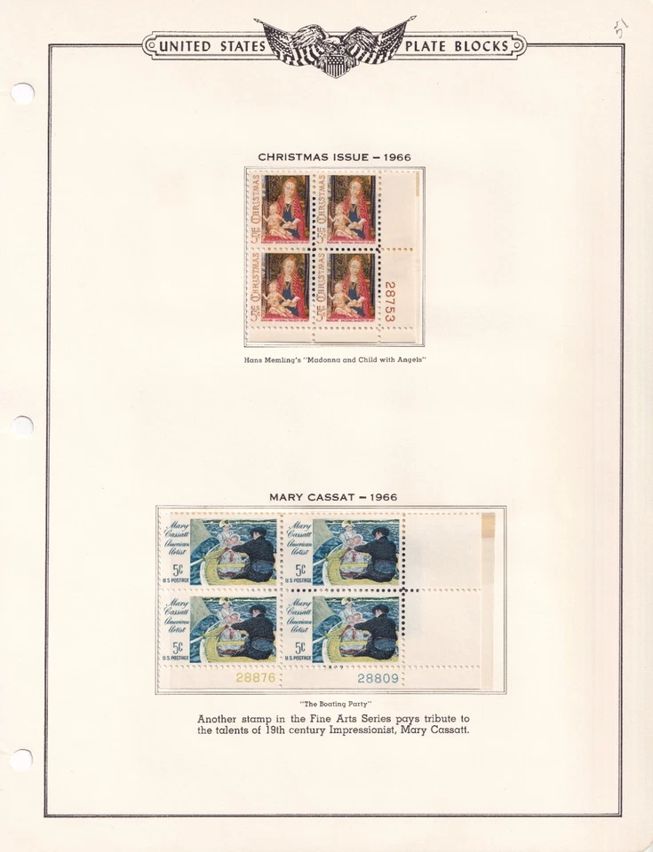 Scott #1338 & 1341 Plate Blocks of 4 Stamps - MNH - Image 1 of 1
