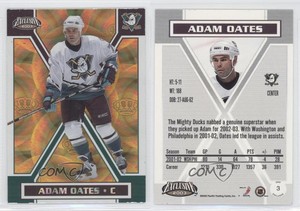 2002-03 Pacific Exclusive Gold Adam Oates #3 HOF