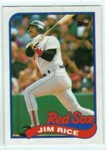 1989 Topps #245 - Jim Rice - HOF - Boston Red Sox - Ex. Cond.