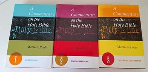 Commentary On The Holy Bible 3 Volume Set - Matthew Poole - Large Hardcovers - Picture 1 of 20