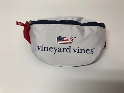 Vineyard Vines For Target Flag Whale Fanny Pack Red White and Blue Belt Bag  Foto 1 de 4