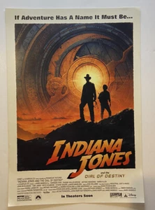 INDIANA JONES AND THE DIAL OF DESTINY 9x13 Original Promo Movie Poster MINT 2023 - Picture 1 of 2