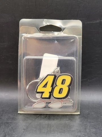 Vintage Jimmie Johnson Nascar Racing #48 pewter Keychain Cover