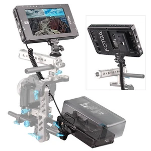 Monitor de video de 7" Kit adaptador de corriente y batería ficticia y montaje en V para cámara de cine réflex digital - Imagen 1 de 10
