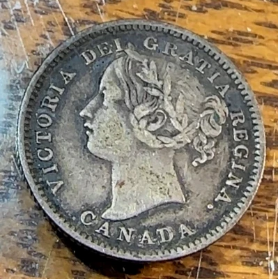 1900 Canada 5 Cents Nice Original VF+ KM-23a CHRC - Image 1 of 2