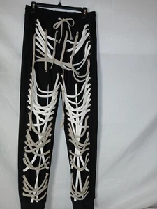 Black string up pants by RICH SAINT sizes XXXL Brand New - Picture 1 of 5