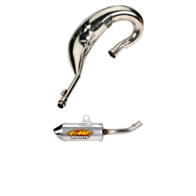 Cachimbo graxo FMF GOLD SERIES com silenciador powercore 2 shorty Honda 1993-1997 CR125R - Imagem 1 de 3