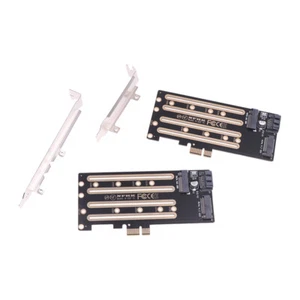 1pc NVMe M.2 SSD To PCIe 3.0 4.0 x4, SATA M.2 SSD To SATA dual-purpose Adapte-mx - Photo 1/12