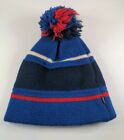Vintage Wool Hat Beanie Pom Pom Striped by Smiley Sparks Nevada Made In USA