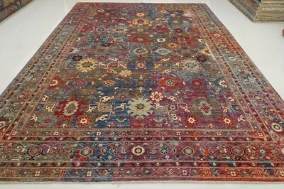 10 x 14 ft Gray Modern Bidjar Afghan Hand Knotted Wool Oriental Rug - Image 1 of 4