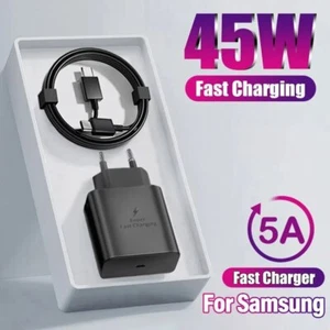 PD 45W Chargeur Super Rapide USB-C + Câble Pour SAMSUNG GALAXY S24/S23/S22/ULTRA - Photo 1 sur 21