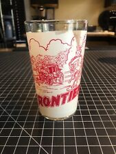 Frontier Town Adirondacks Hudson, NY Vintage Drink 5" tall Glass Souvenir 1970s