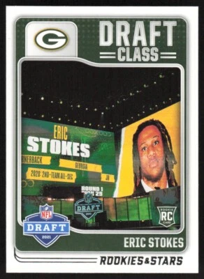 2021 Panini Rookies & Stars Draft Class Card Eric Stokes RC #DC-18 Green Bay - Image 1 of 2