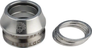 BMX HEADSET ODYSSEY CONICAL PRO INTEGRATED 1 1/8" BIKE HIGH POLISHED SILVER - Picture 1 of 1