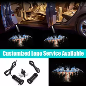 2x LED US American Eagle Logo Car Door Welcome Laser Projector Shadow Light - Picture 1 of 8