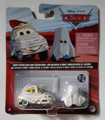 NOVITA' CARS Disney pixar MUMMY LUIGI e GHOST GUIDO 2021 mattel 1/55 maclama - Immagine 1 di 4