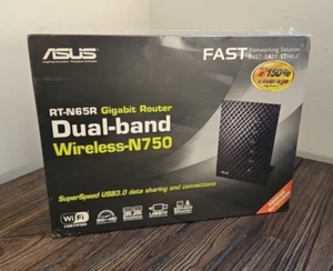 Asus RT-N65R Dual-band Wireless Router - N750 Gigabit - Picture 1 of 5