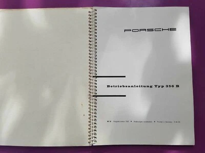 Istruzioni uso / manuale ORIGINALE PORSCHE 356 B (1963) Foto 1 de 4