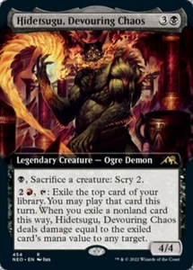 MTG HIDETSUGU, DEVOURING CHAOS 454 EXC - HIDETSUGU, CAOS DIVORATORE - NEO X EN - Picture 1 of 1