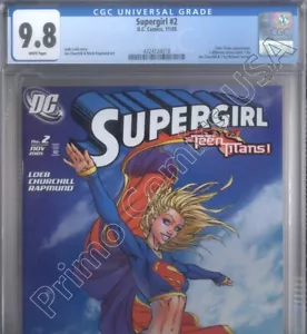 PRIMO: SUPERGIRL #2 TURNER copertina 2005 DC comics CGC 9.8 NM/MT - Foto 1 di 2