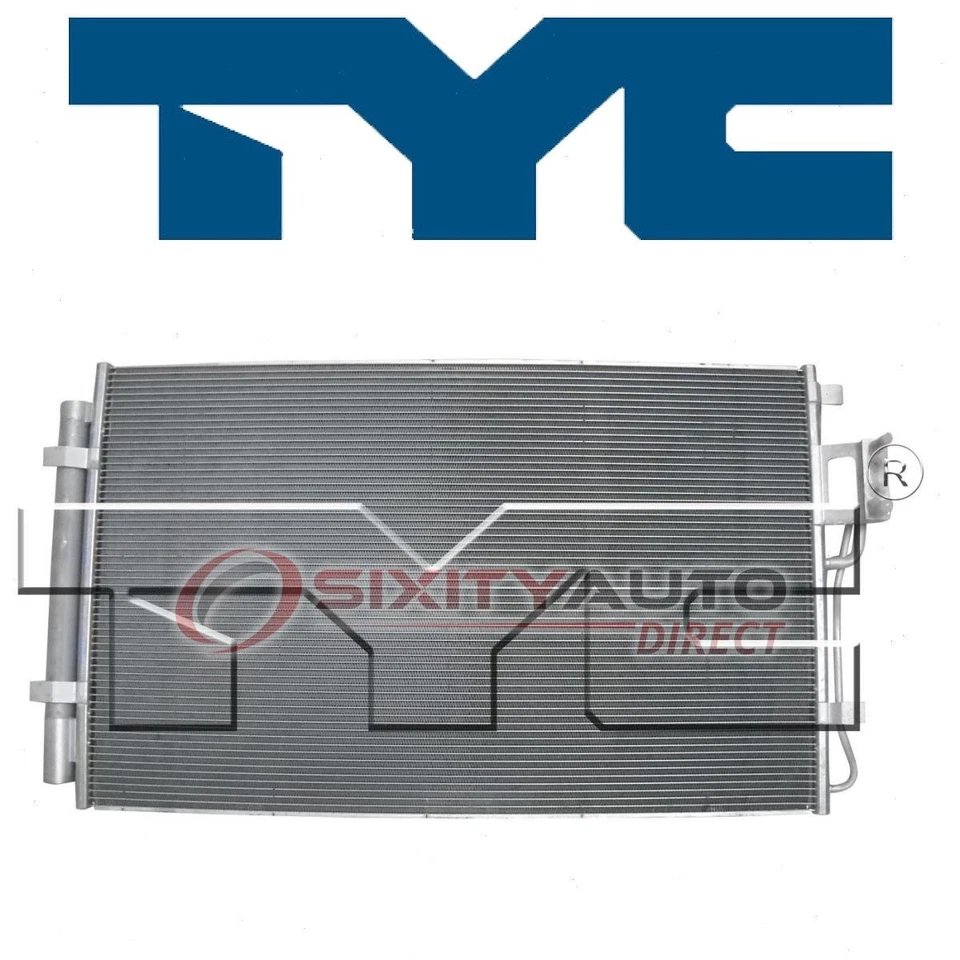 TYC AC Condenser for 2010-2012 Hyundai Santa Fe AC Air Conditioning Heating qp - Image 1 of 4