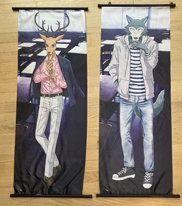 BEASTARS LEGOSHI & LOUIS Stoff HÄNGENDE BANNERs Wolf Anime ROLL POSTER 41 x 17 - Bild 1 von 9