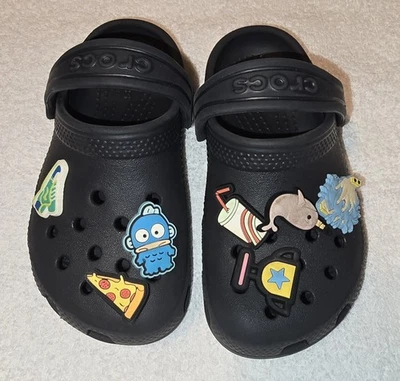 Zueco Crocs Clásico Talla C 9 Unisex Niños 5-6 Años - Informal - Negro Foto 1 de 3