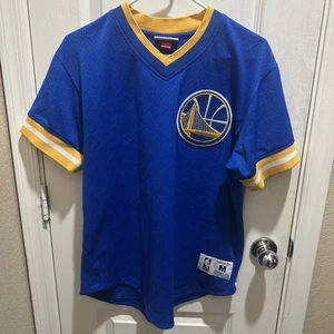 Mitchell Ness NBA Golden State Warriors Jersey Style Shirt Warm Up Jersey Medium - Bild 1 von 6