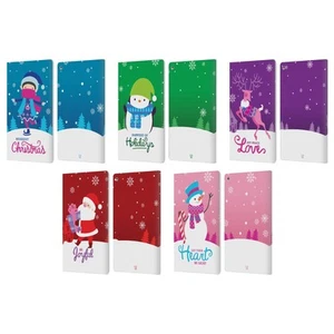 HEAD CASE DESIGNS CHRISTMAS TIDINGS LEATHER BOOK WALLET CASE FOR AMAZON FIRE - Picture 1 of 11
