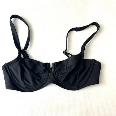 Aerie Black Swim Bikini Top Underwire Size 34C NEW - Image 1 of 4