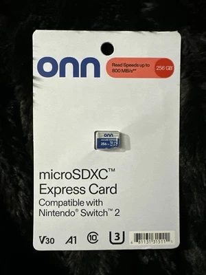 Onn 256GB Micro SDXC Express Card Compatible With Nintendo Switch 2**BRAND NEW** - Image 1 of 2