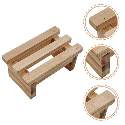  3 Count Small Wood Step Stool Kid Furniture Children Stepping Cute - Image 1 of 4