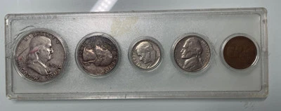 1961 D&P U.S Mint Circulated Set 50.25.10.5.1 Rare Coins/Money Invest Collect 📈 - Image 1 of 4