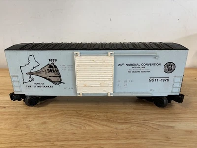 Lionel 6-9611 O Gauge 1978 TCA Boston MA Convention Box Car - No Box - Image 1 of 4