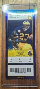 2007 Michigan Wolverines vs Purdue Boilermakers Ticket Stub - Picture 1 of 3