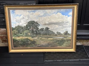 Framed Oil Painting Large Original By Peter R Barwick - Picture 1 of 4