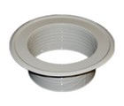 Metal Ventilation Ducting Pipe Wall Plate Spigot White 80-200mm Diameter 