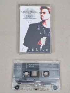 George Michael & Queen - With Lisa Stansfield - Five Live EP Cassette - Imagen 1 de 2