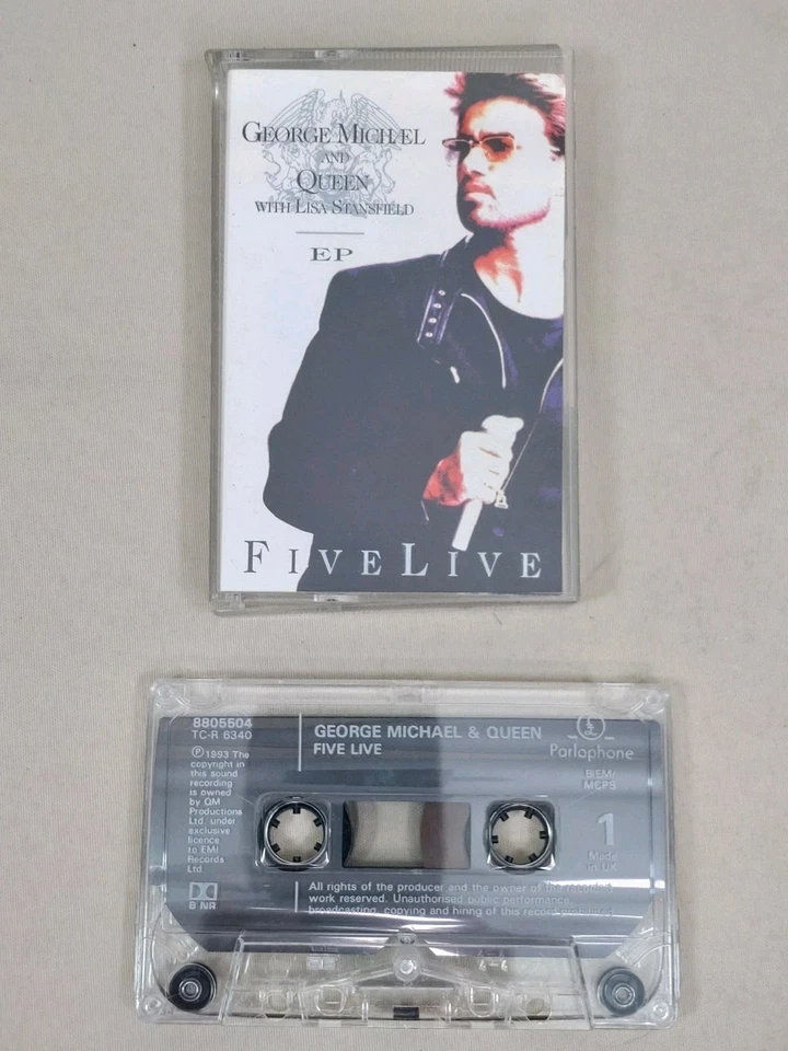 George Michael & Queen - With Lisa Stansfield - Five Live EP Cassette - Image 1 of 2