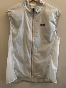 Gore Wear Drive Gore-Tex Infinium Vest Men's Medium White Running Biking Hiking - Picture 1 of 6