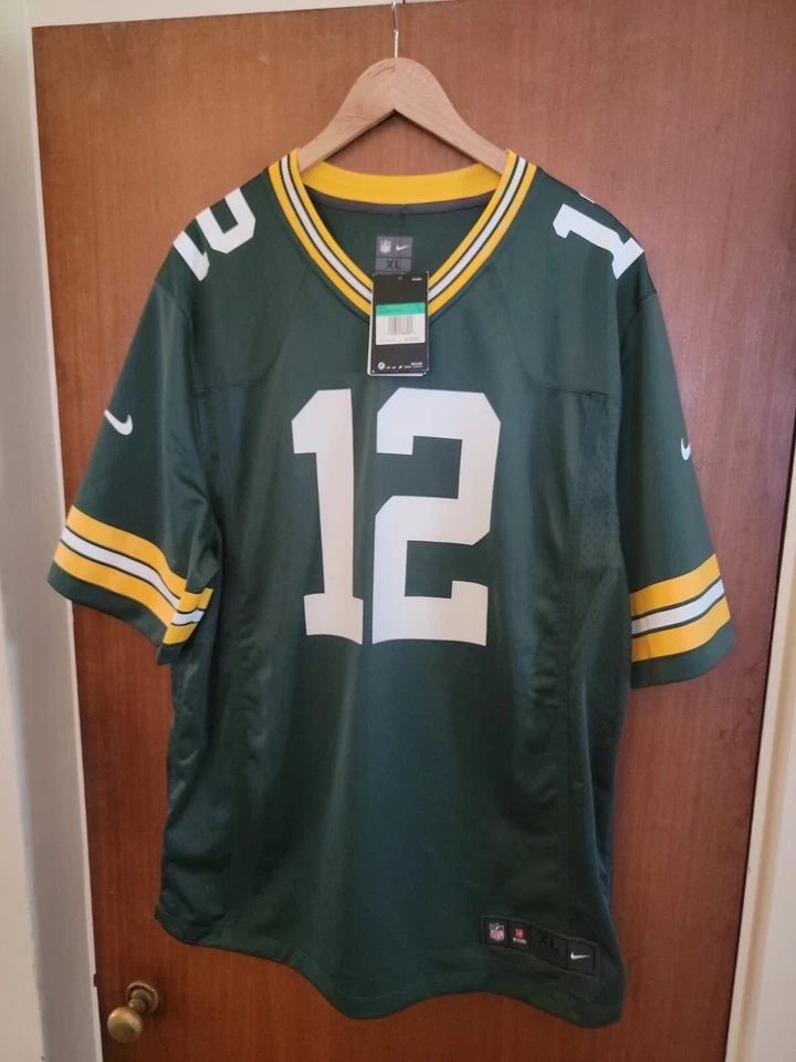 Nike NFL Green Bay Packers #12 Aaron Rodgers Football Jersey On Field Men Sz M