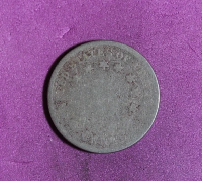 1869- Shield Nickel 5 Cent Piece #P24964 - Image 1 of 2