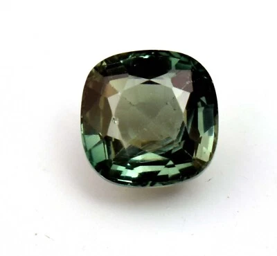 Natural Mozambique Green Tourmaline 3.65 Ct Cushion Cut Loose Gemstone TREATED - Image 1 of 4